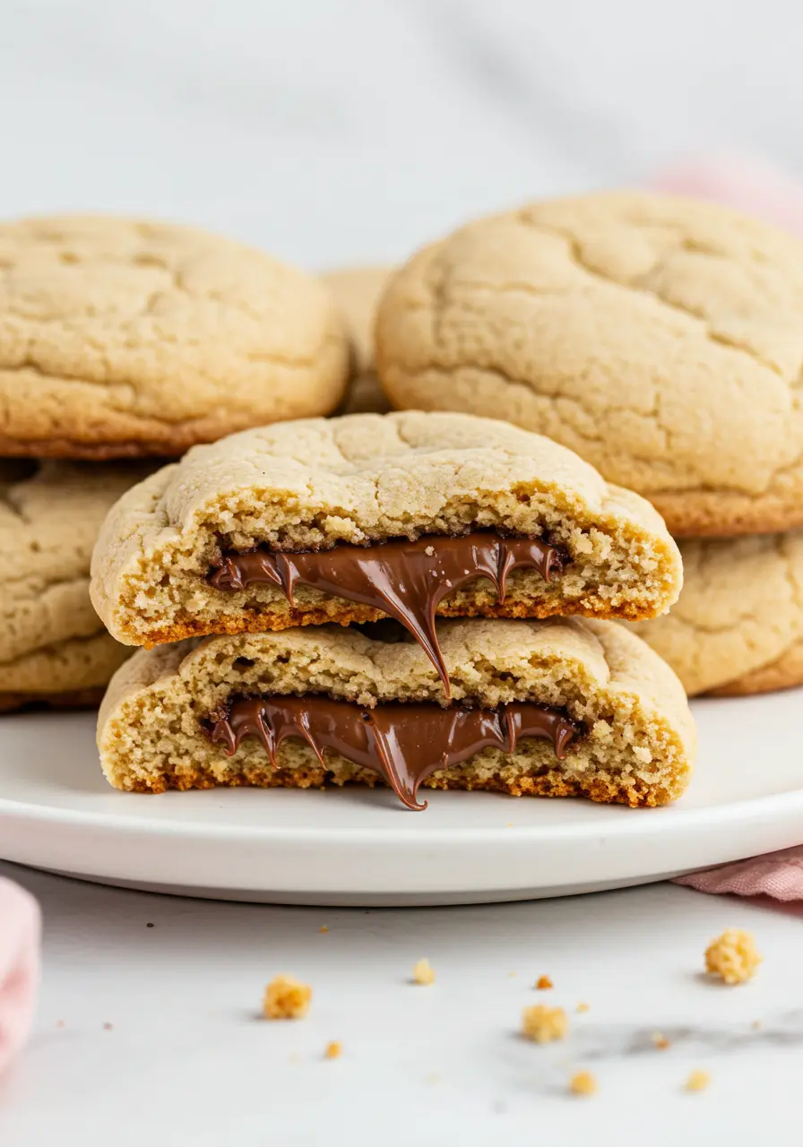 Perfect Nutella Cookies: Achieve Soft, Chewy & Fudgy Centers